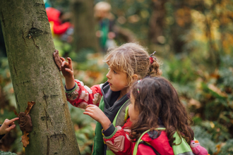 Outdoor learning with Forest School, photo by Helena Dolby for Sheffield & Rotherham Wildlife Trust