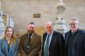 Emma Waller, Paul Hadaway, Sir Roger Gale, and Rob Smith in Westminster.