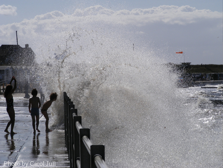 Carol Jull's photograph of children enjoying the waves