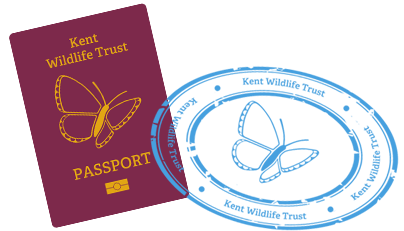 Kent Wildlife Trust travel stamp and passport