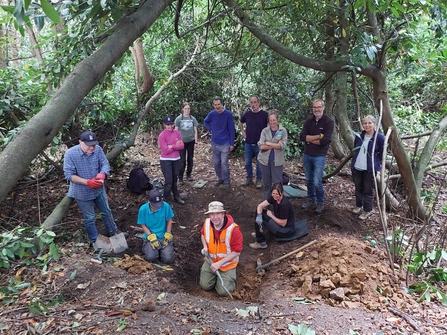 Volunteer excavation at Crockham Hill Common
