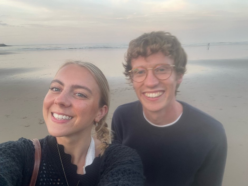 Coastal Explorer Interns smiling at the beach.