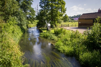 Darent Valley River and windmill