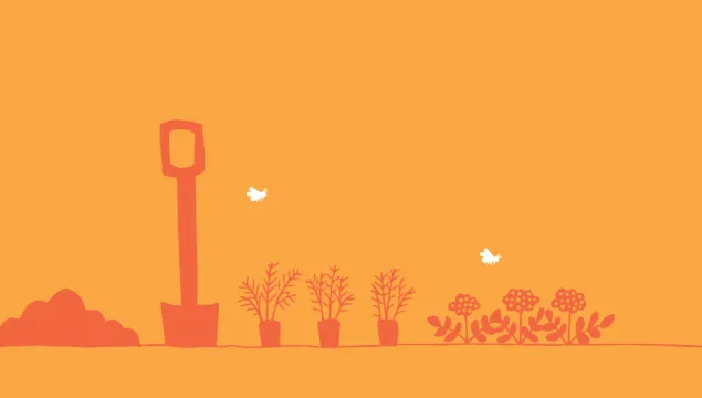 veg garden illustration