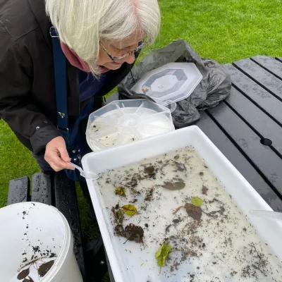 Riverfly citizen science volunteer, Sarah.