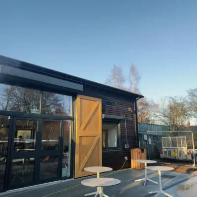 The new Sevenoaks Harrison Visitor Centre in progress.