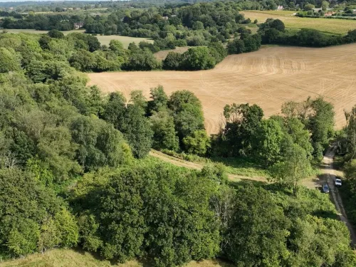 Fields in countryside
