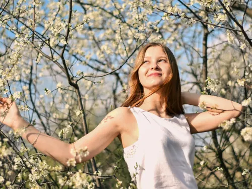 Woman in blossom 