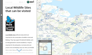Wildlife sites map screengrab