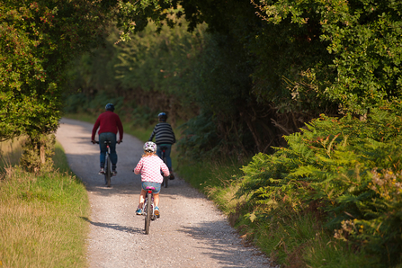Family cycling outdoors, photo by Ross Hoddinott/2020VISION
