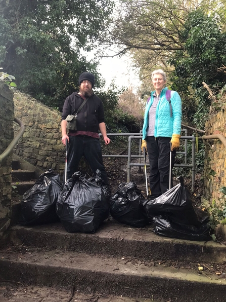 Coombe down litter pick