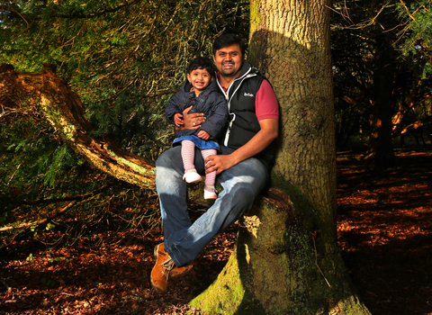 Father and son sat in a tree